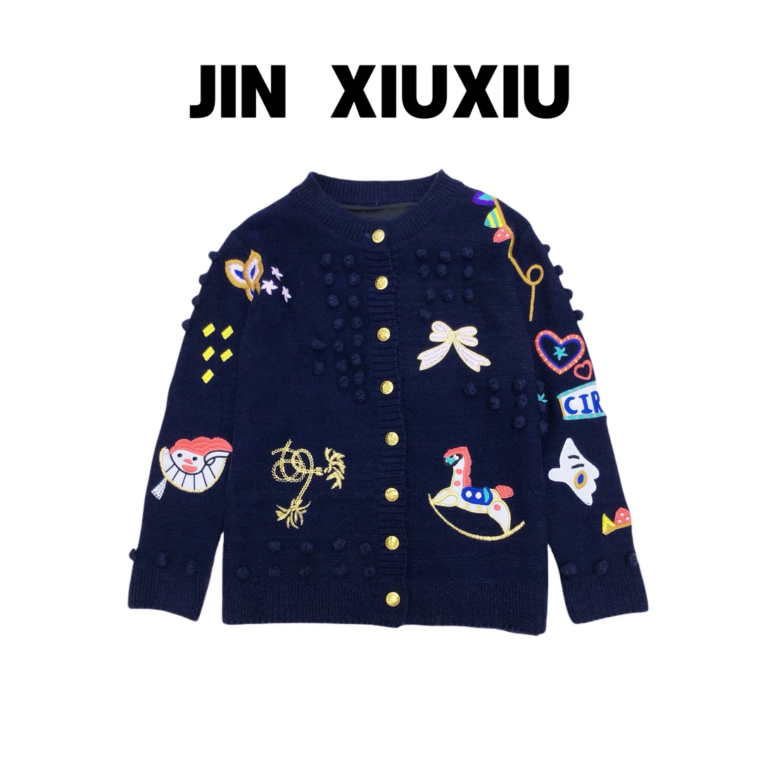 【金秀秀】【李小璐同款】1338韩国东大门新款李小璐同款针织开衫