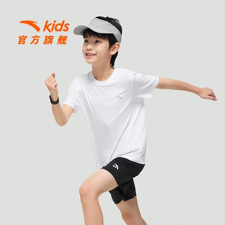 速干T恤安踏儿童 大小童吸汗透气短袖A372429101
