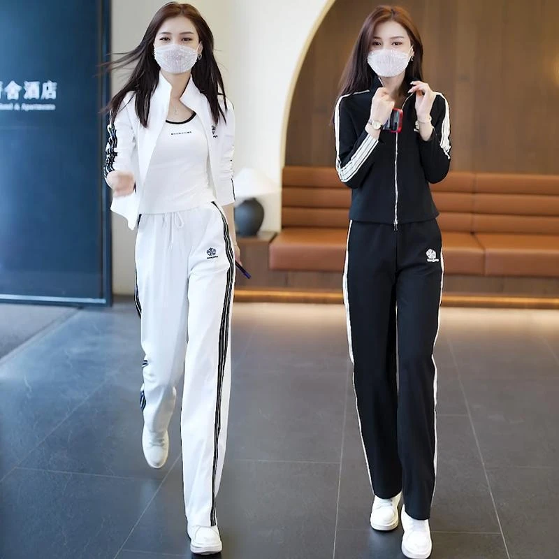 运动服休闲套装女秋装立领卫衣新款洋气质时尚减龄两件套【质量款】