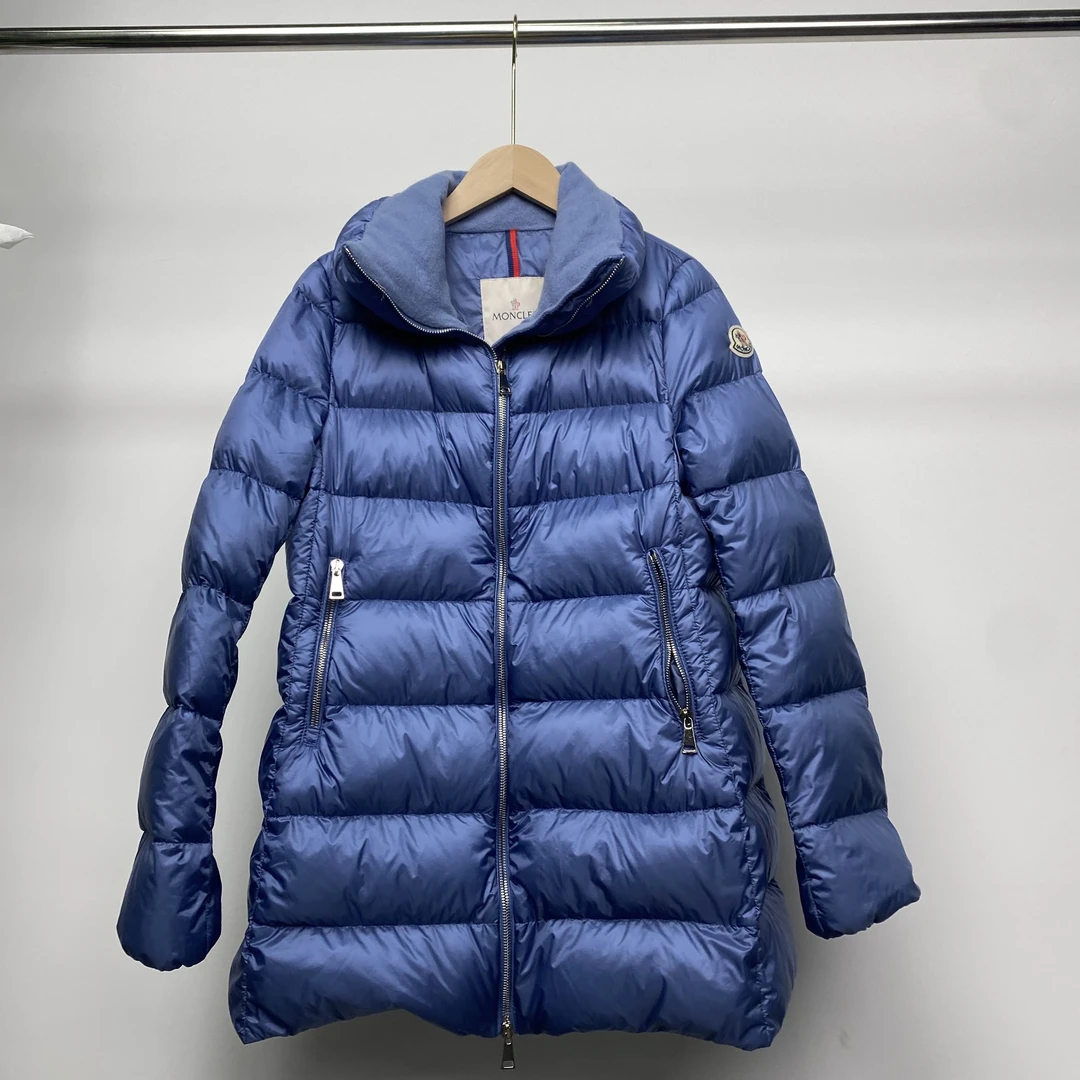 99成新Moncler 蒙口 Torcyn蓝色立领羽绒服 0码 C20934683345