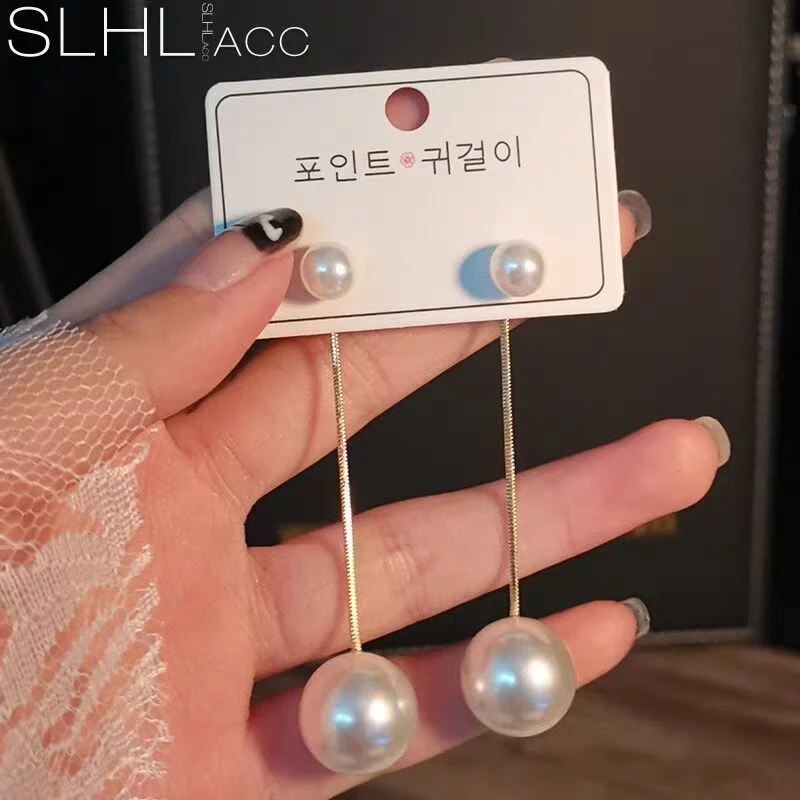 合金耳饰 韩版新款潮珠珠耳环女网红耳饰耳坠气质复古网红耳钉女