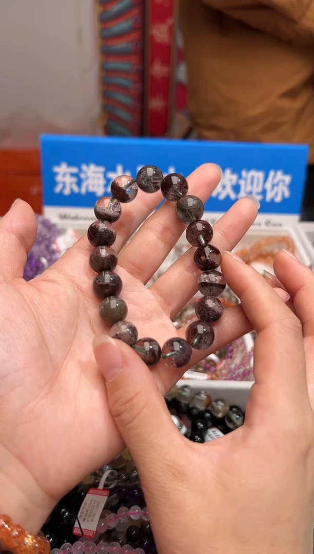 【闪购商品】水晶手链未镶嵌红绿幽灵聚宝盆13m+