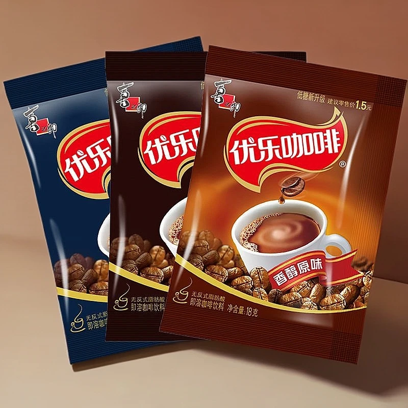 U.Loveit/优乐美优乐咖啡18g低糖蓝山原味味速溶冲饮办公饮料咖啡