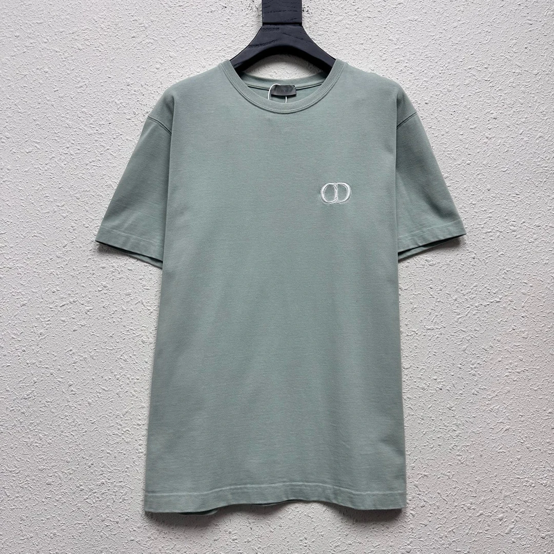 DIOR CD 刺绣logo薄荷绿短袖 尺码/M 成色/99 YH9449