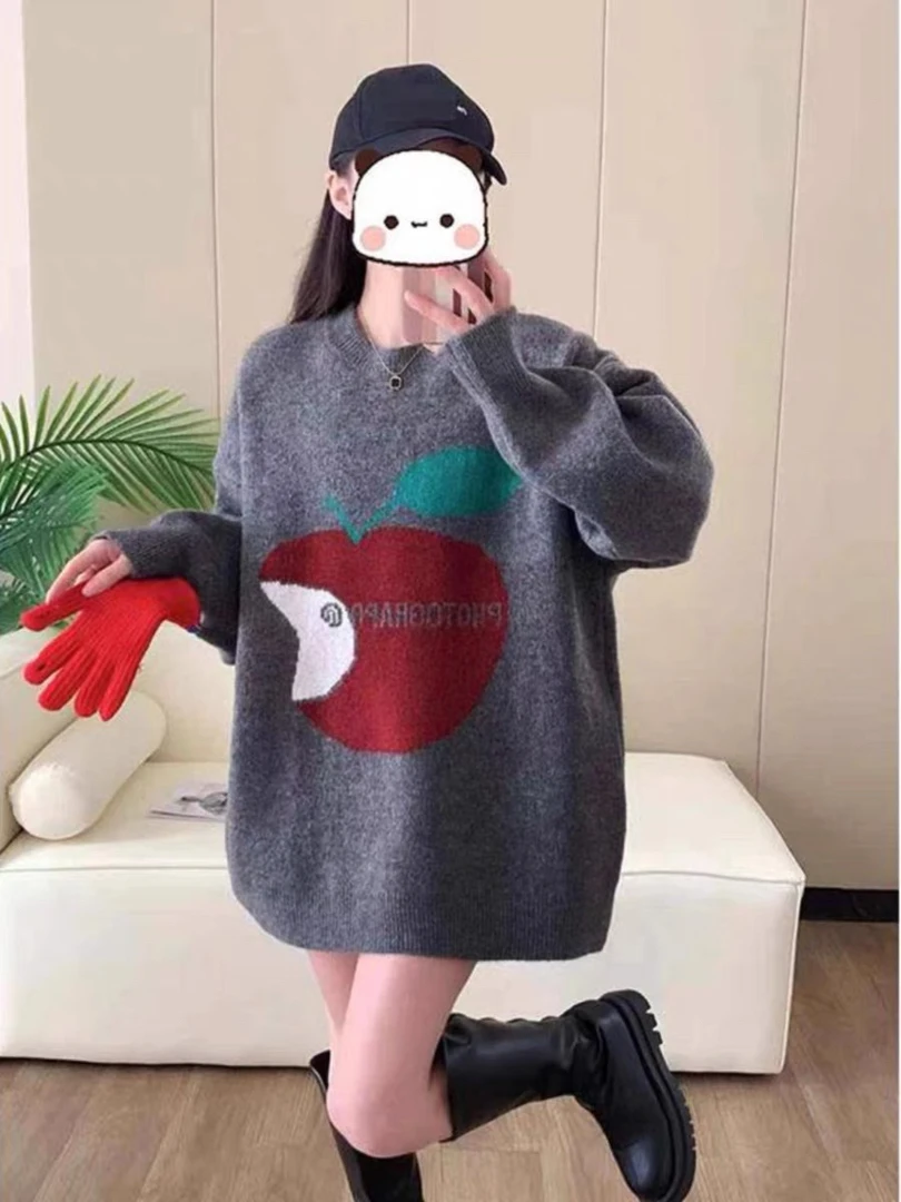 新疆包邮“钻石星河”7731#赔钱清货no退长款苹果毛衣（衣长72）