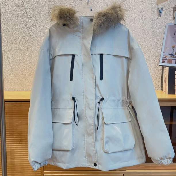 新疆包邮“珍妮旅途”917#冲锋衣棉服（衣长72）