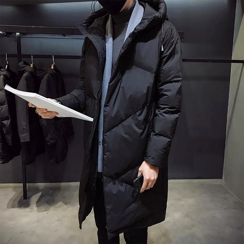 新款羽绒服男士冬季外套韩版潮流中长款羽绒服潮牌2023新款