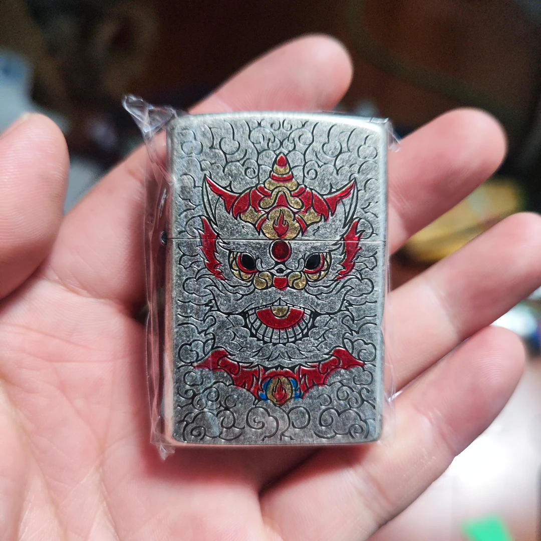 佐罗 古银鸿运当头防风煤油打火机