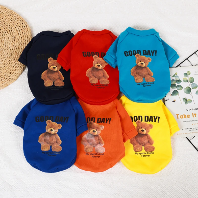 可爱秋冬保暖韩版狗狗猫咪宠物泰迪衣服用品抓绒卫衣