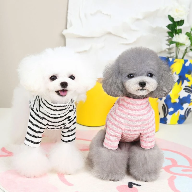 宠物衣服小狗服装秋冬新品宠物用品夹心饼高领打底衫四腿手工舒适
