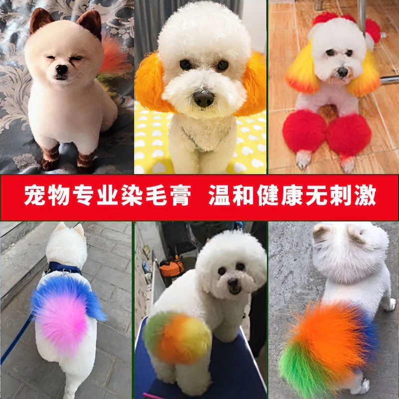 【宝儿同款】狗狗染发剂发宠物专用白色比熊泰迪动物猫咪染色剂
