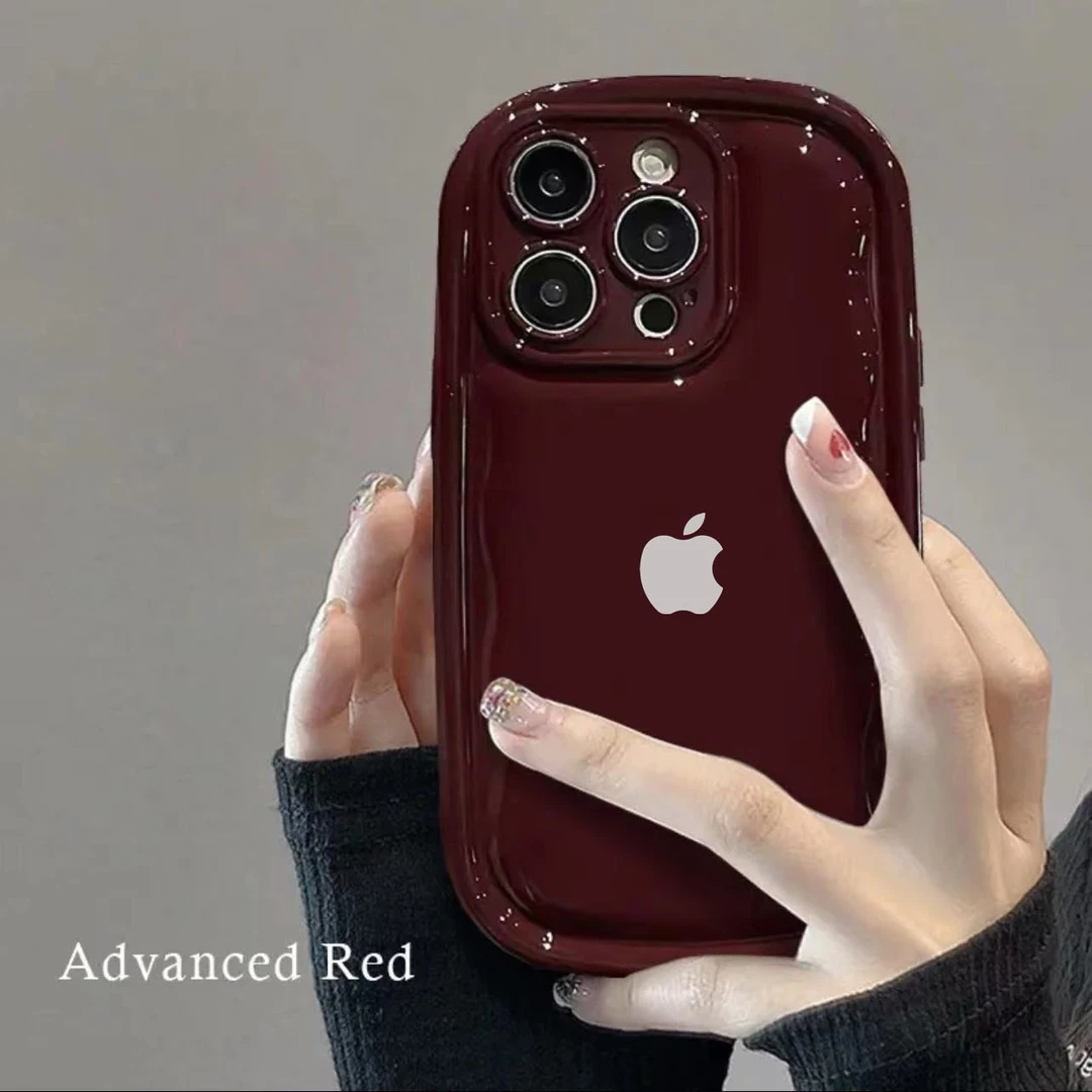 ins风酒红小胖子苹果xs手机壳iPhone15新款14Pro保护套12Promax女