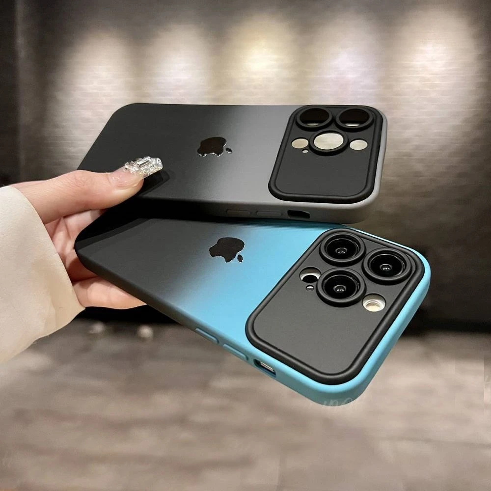 ins风极简渐变二合一适用iPhone12promax苹果13/14手机壳11高级感