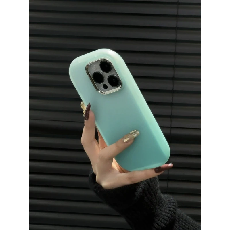 小红书同款天蓝色苹果15promax手机壳新款iPhone13/14软壳12p女11