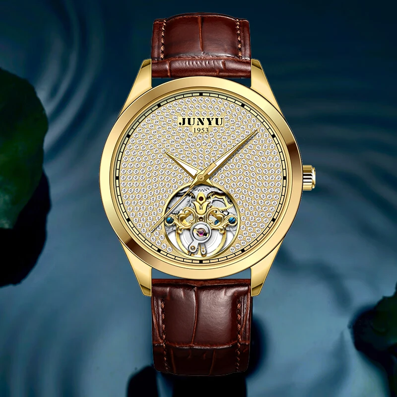 （诗诗1）原装经典高档商务防水夜光满天星全自动机械腕表 sy mtx