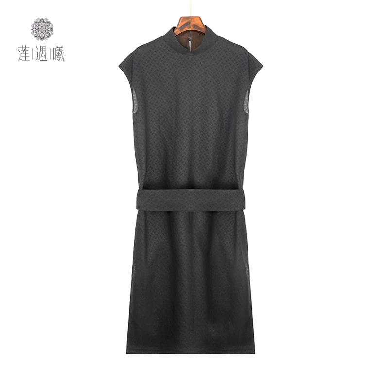 【手工罗】纯桑蚕丝德道高定传统工艺香云纱旗袍裙323180-571