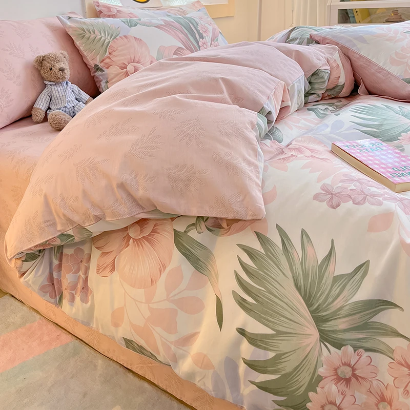 美式纯棉全棉100被套单件200x230双人冬季加厚被罩单人被单1.5米