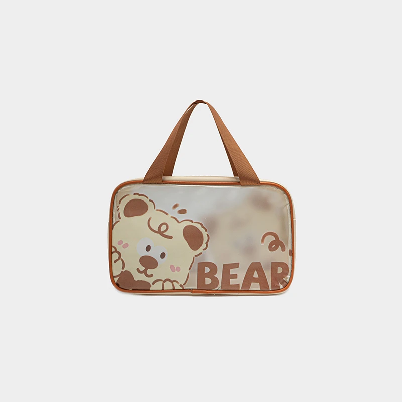 中号单层洗漱包女便携防水化妆包化妆品整理袋洗澡收纳包