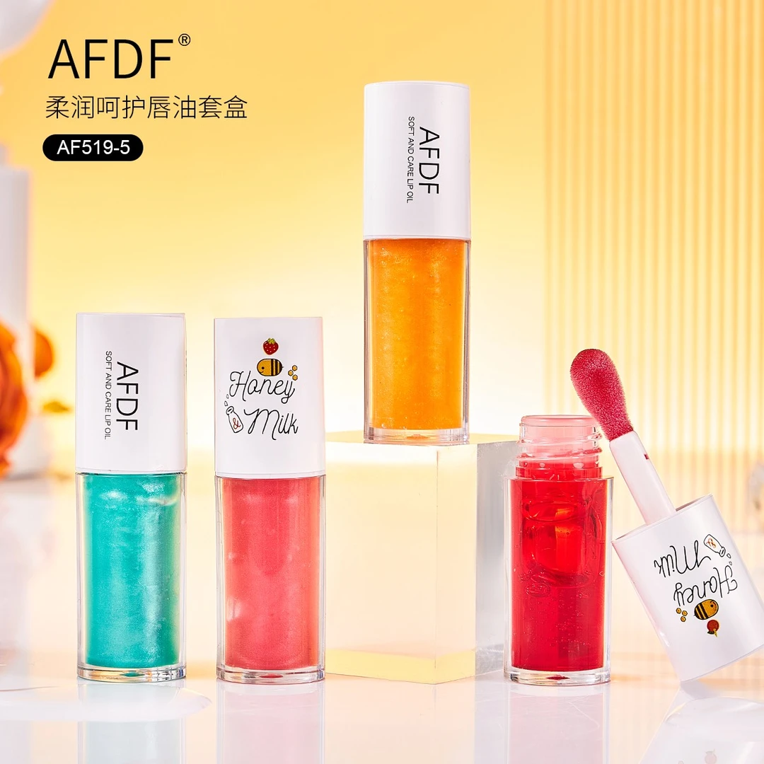 AFDF柔润呵护唇油滋润鎏金持久护理温变润泽修护去死皮学生