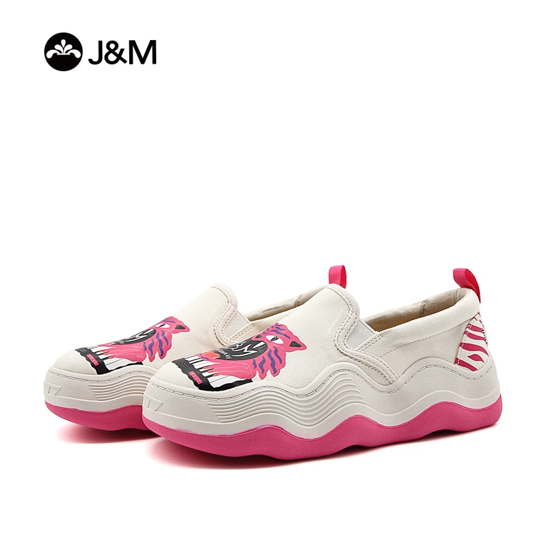 J&M/快乐玛丽2025年春季新款联名潮流百搭一脚蹬厚底休闲鞋87828W