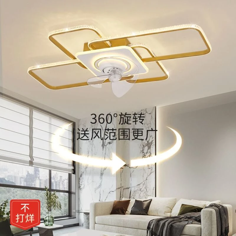 2023年龙凤呈祥新款风扇灯卧室客厅餐厅现代顶灯带电风扇的吸顶灯