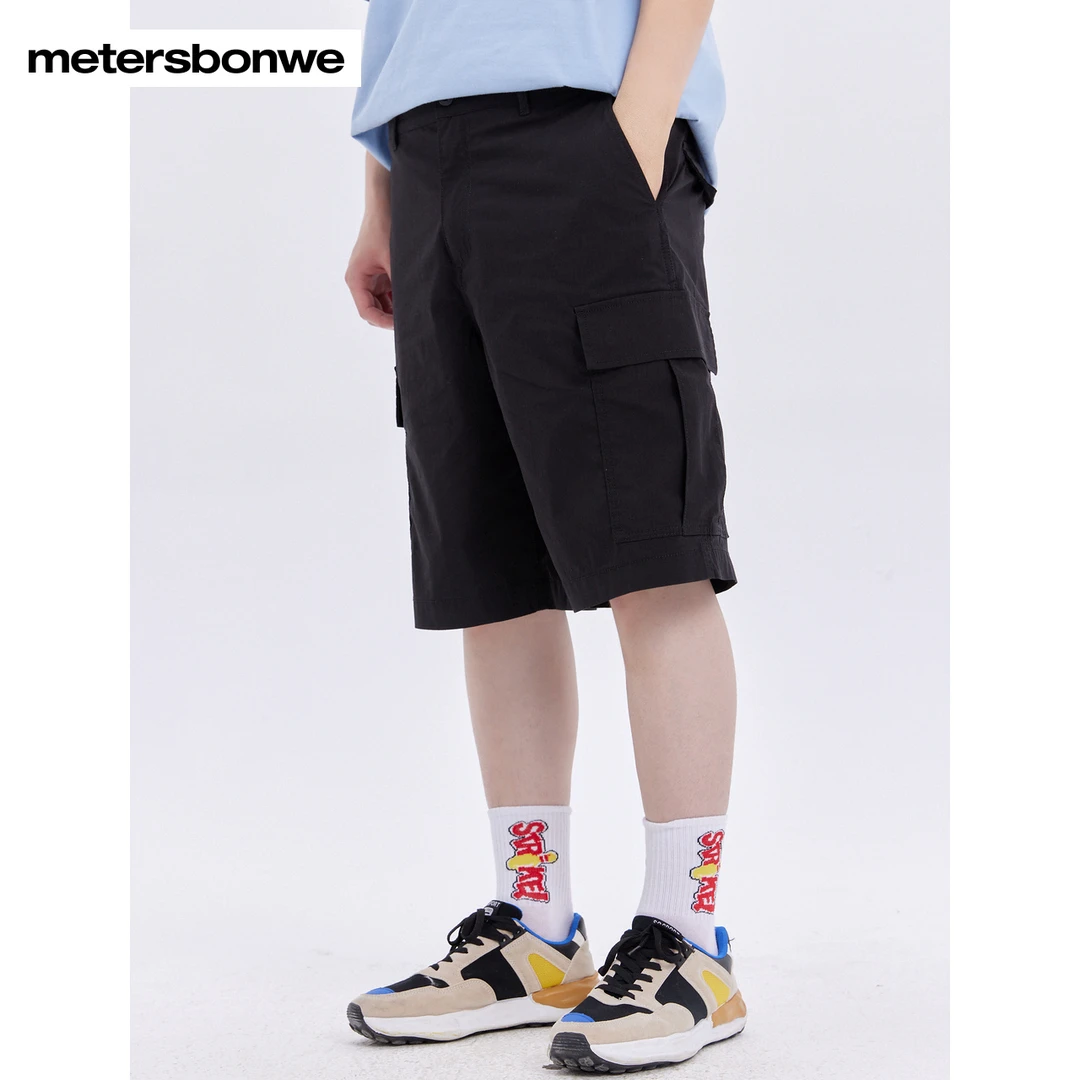 美特斯邦威多口袋工装短裤男夏季新款时尚潮流五分裤652022