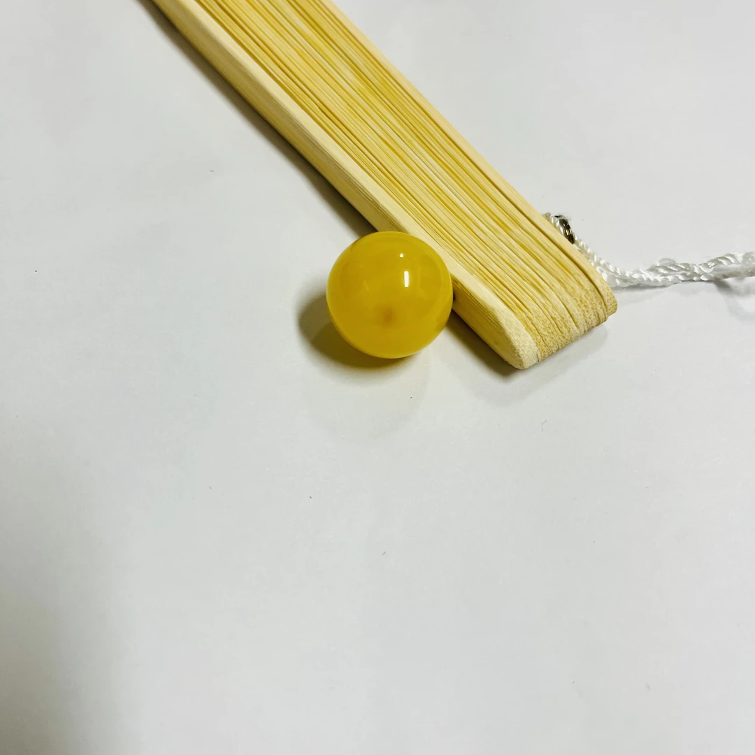 【师老师督造】4g左右蜜蜡气质圆珠单珠19mm+发出前打孔