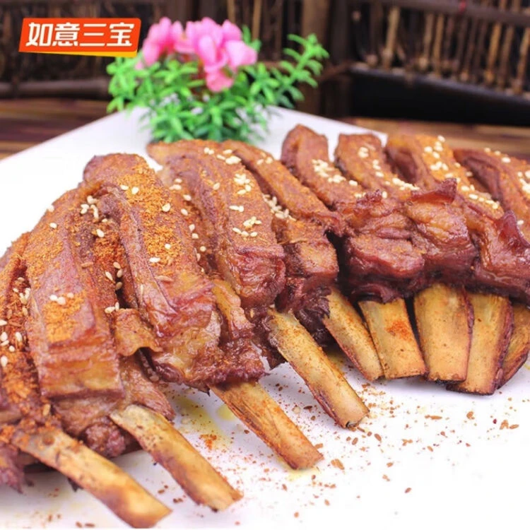 如意三宝孜然羊排法式羊排羔羊肋排508g羊肉家庭饭店烧烤食材