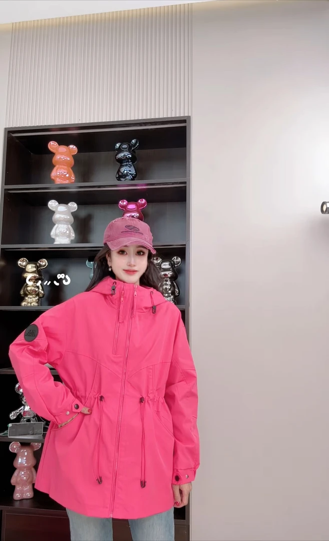 【安妮8810】休闲时尚百搭连帽潮流户外外套