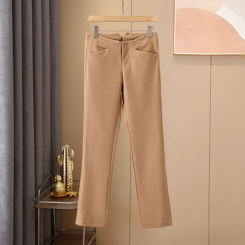 低腰显瘦女裤休闲裤时尚女士修身潮流个性百搭个性设计感通勤气质