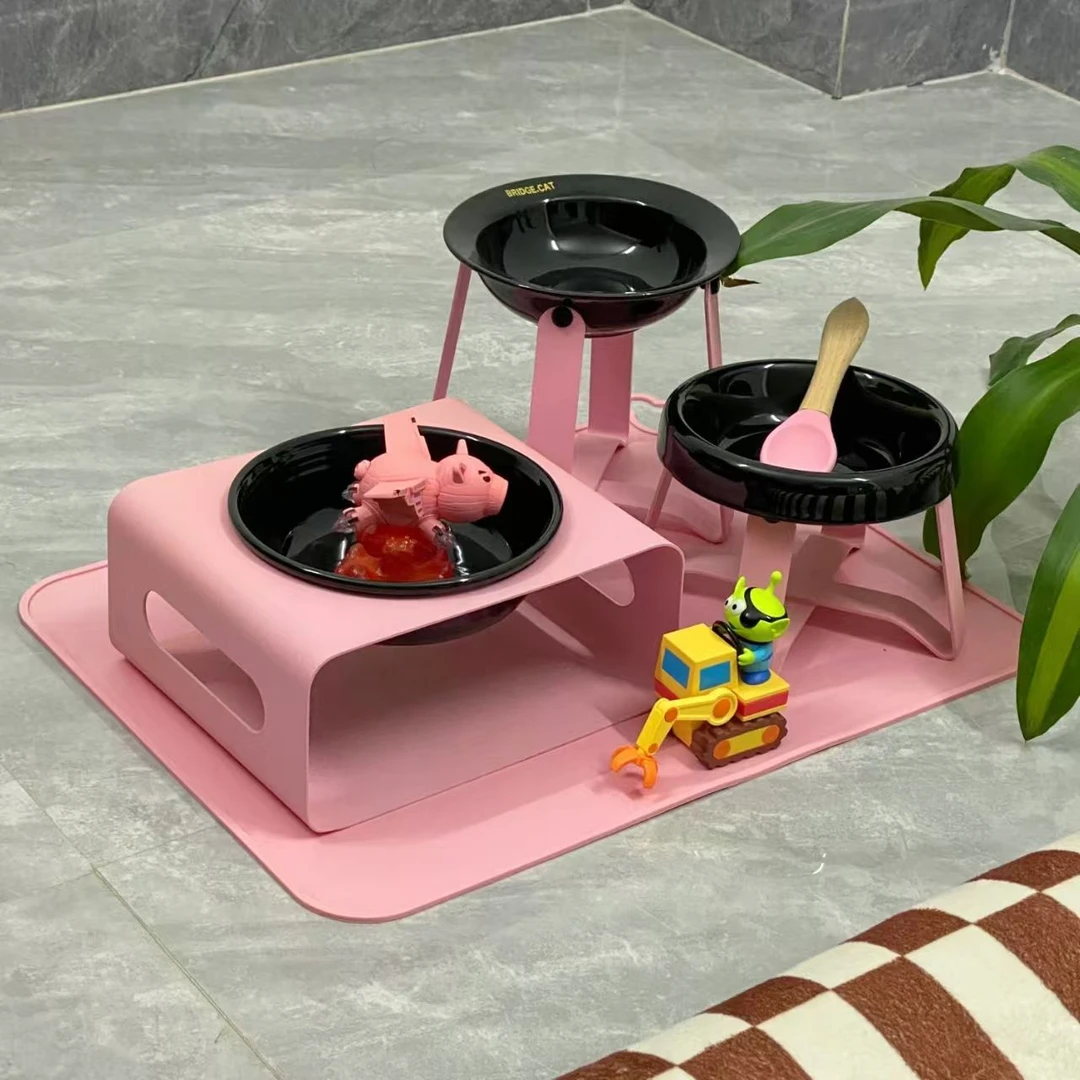 韩国studio alive猫碗陶瓷宠物餐具创意大容量猫水碗可爱小型狗碗