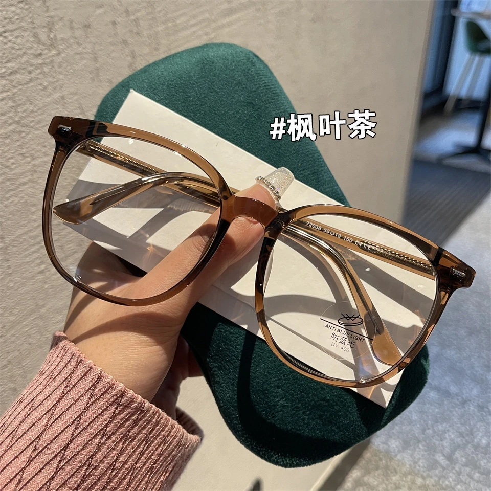 大框眼镜平光女大脸显瘦素颜神器近视可配度数装饰眼睛框架ins潮