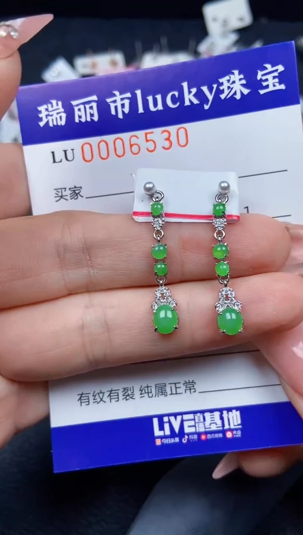 【闪购商品】翡翠颈饰银S925镶嵌6530