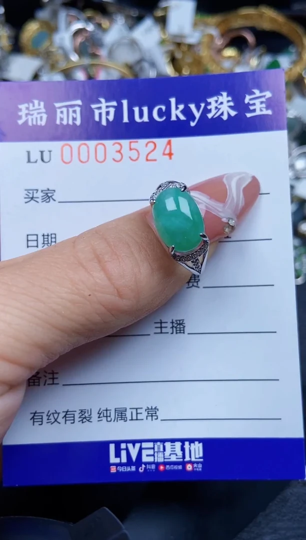 【闪购商品】翡翠颈饰银S925镶嵌3524