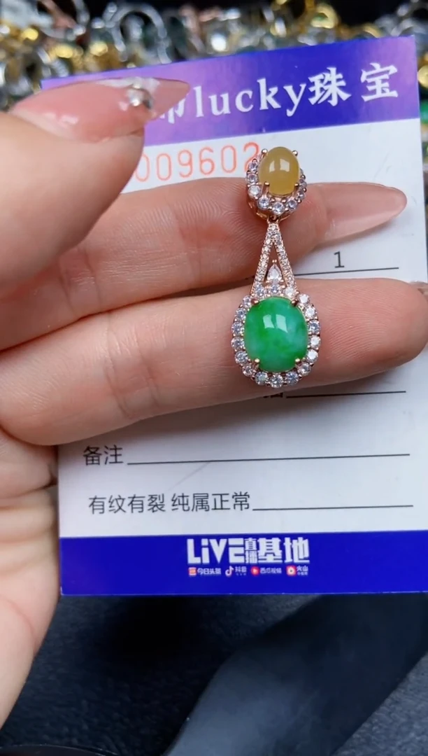 【闪购商品】翡翠颈饰银S925镶嵌9602