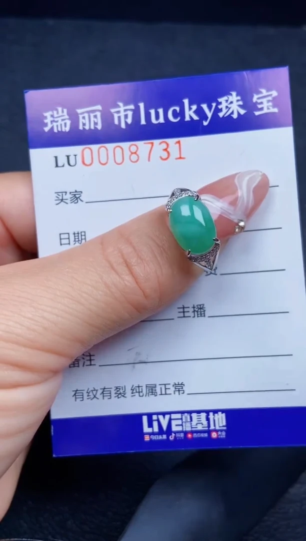 【闪购商品】翡翠颈饰银S925镶嵌8731