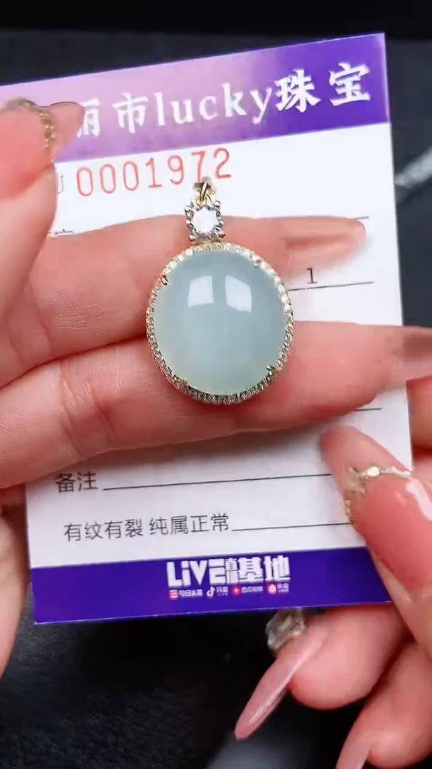 【闪购商品】翡翠颈饰银S925镶嵌1972