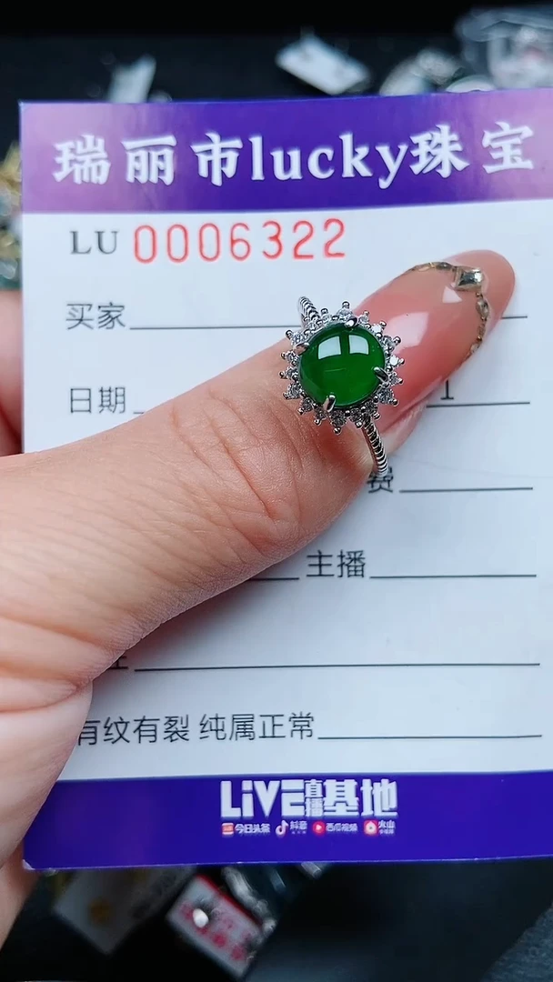 【闪购商品】翡翠颈饰银S925镶嵌6322