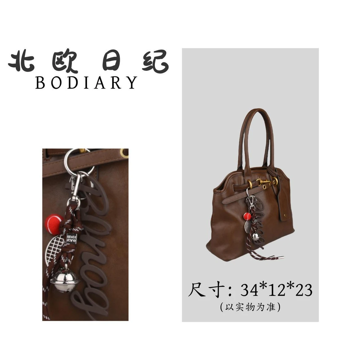 北欧日纪 6388 经典百搭手提腋下包包 34*12*23（赠挂件）