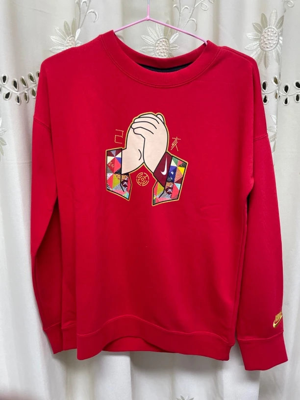 红色卫衣男款套头女款秋季春款春秋BV6639