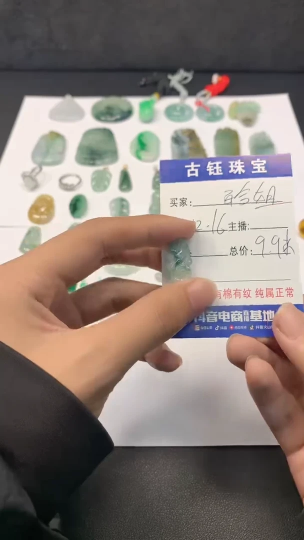 【闪购商品】翡翠颈饰未镶嵌祥云