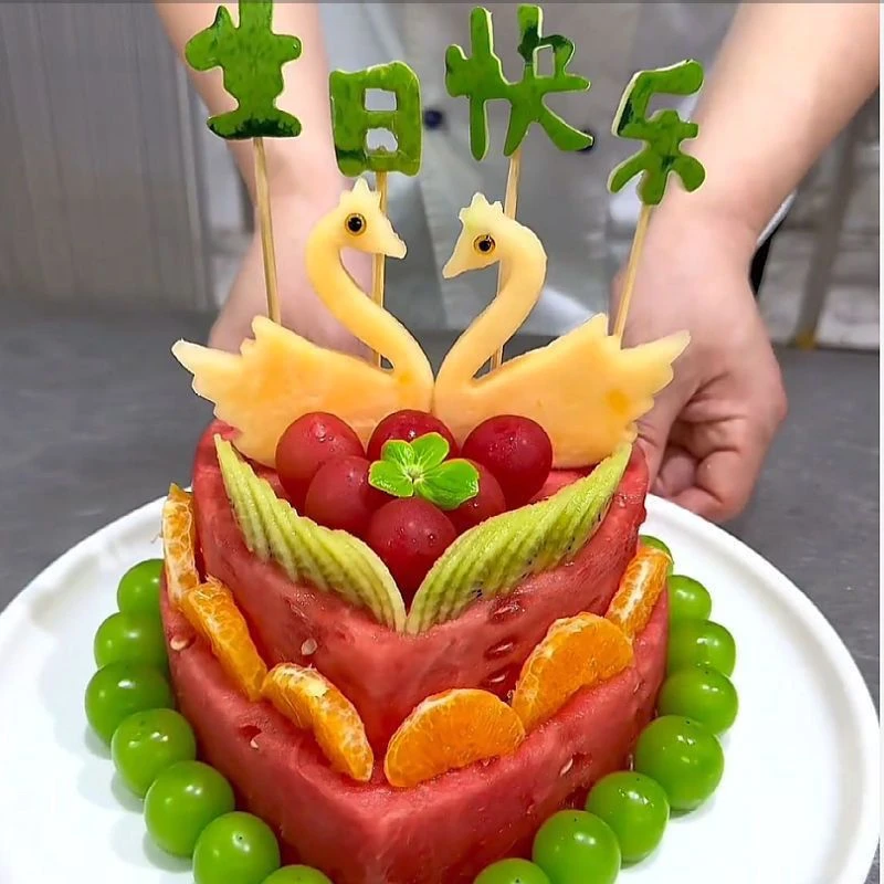 不锈钢爱心慕斯圈蛋糕模具diy节 生日快乐烘焙天鹅模具水果压花模