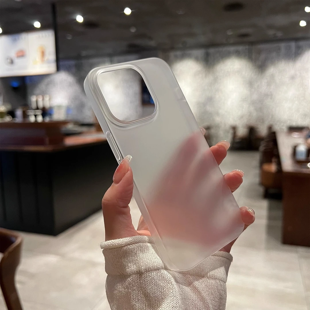 适用苹果15磨砂手机壳iPhone13proMax全包透明14硬壳12防摔保护壳