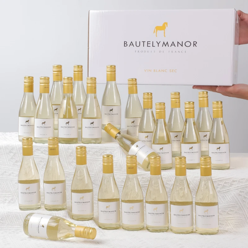 【原瓶进口】柏特利雅干白葡萄酒晚安小酒12度葡萄酒24支187ml-S1