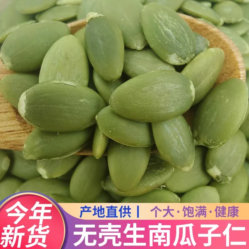 新疆生南瓜子仁500克袋装原味精选大颗粒南瓜子松脆香即食零食