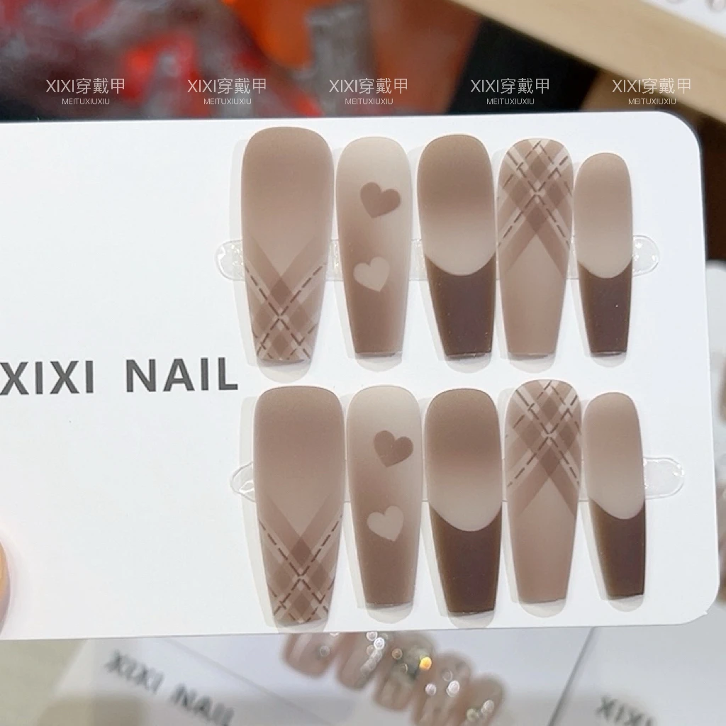 【明月】秋冬哑光显白手工穿戴甲