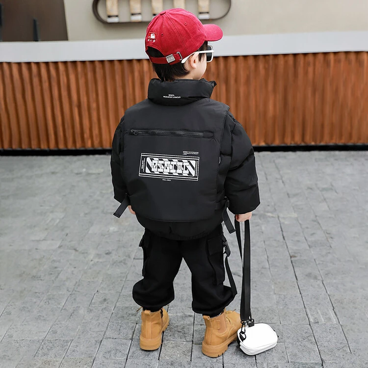 【冬季大促】男童羽绒服冬装黑色新款儿童冬季加厚外套上衣男宝宝