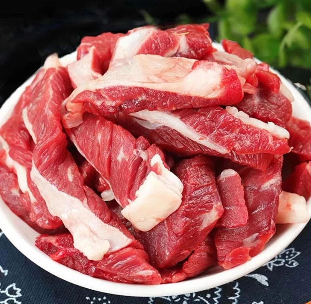 【筋头巴脑】国产内蒙小黄牛/清真品质/纯干无水/牛肉/顺丰包邮