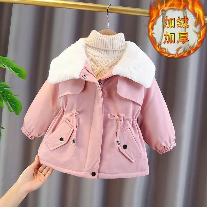 【小扬哥推荐】女童派克服秋冬装棉衣新款2023洋气儿童棉服冬季加