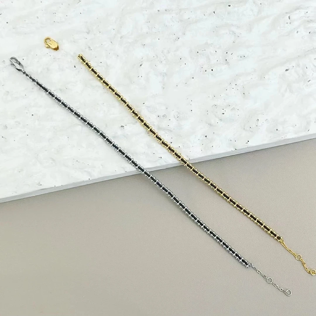 铜合金手链 毒饰高定  设计师款多股编织捆绑手绳（长18.5）WX054